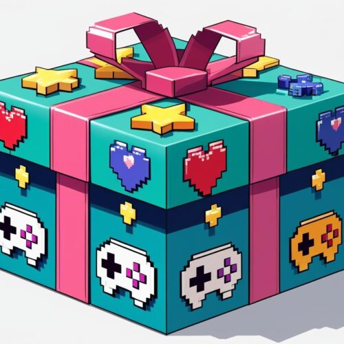 create gift box wtih transparent background, png file, gaming style (1) New Membership